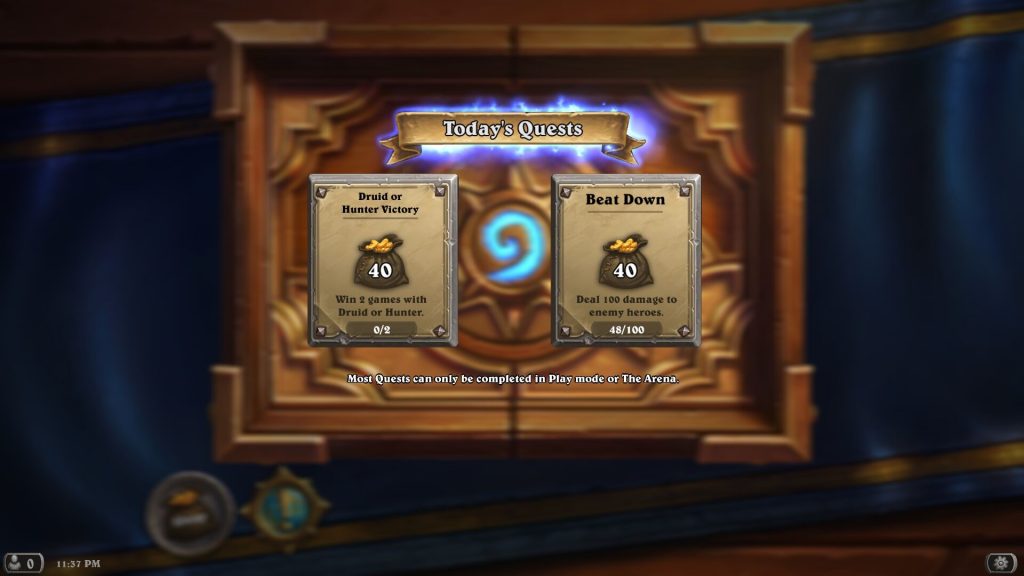 Daily quests för att du ska logga in varje dag